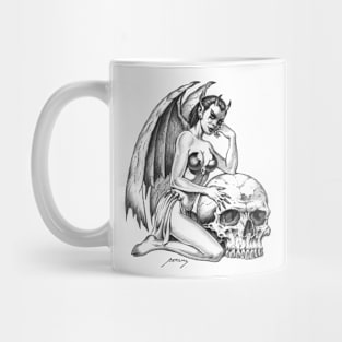 Devilgirl and Skull Mug